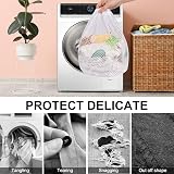 Flintronic 3PCS Drawstring Mesh Laundry Bags 30x40 40x50 50x60 Coarse Mesh view 6