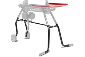 Earthquake 32230 Log Splitter Stand and Tray Kit, Heavy Duty Steel Construction, Removable Log Tray, Sturdy Transport Wheels,