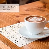 The Essential Concierge Cocktail Napkins 100 Pack 5x5 3-Ply Silver Gold view 6