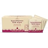 BASE LABORATORIES Hypochlorous Acid Wipes for Face & Skin - Facial Cleansing and Daily Skin Repair Hypochlorous Acid Wipes - for Sensitive Skin, Redness, Irritations, Eczema - 75 Wipes