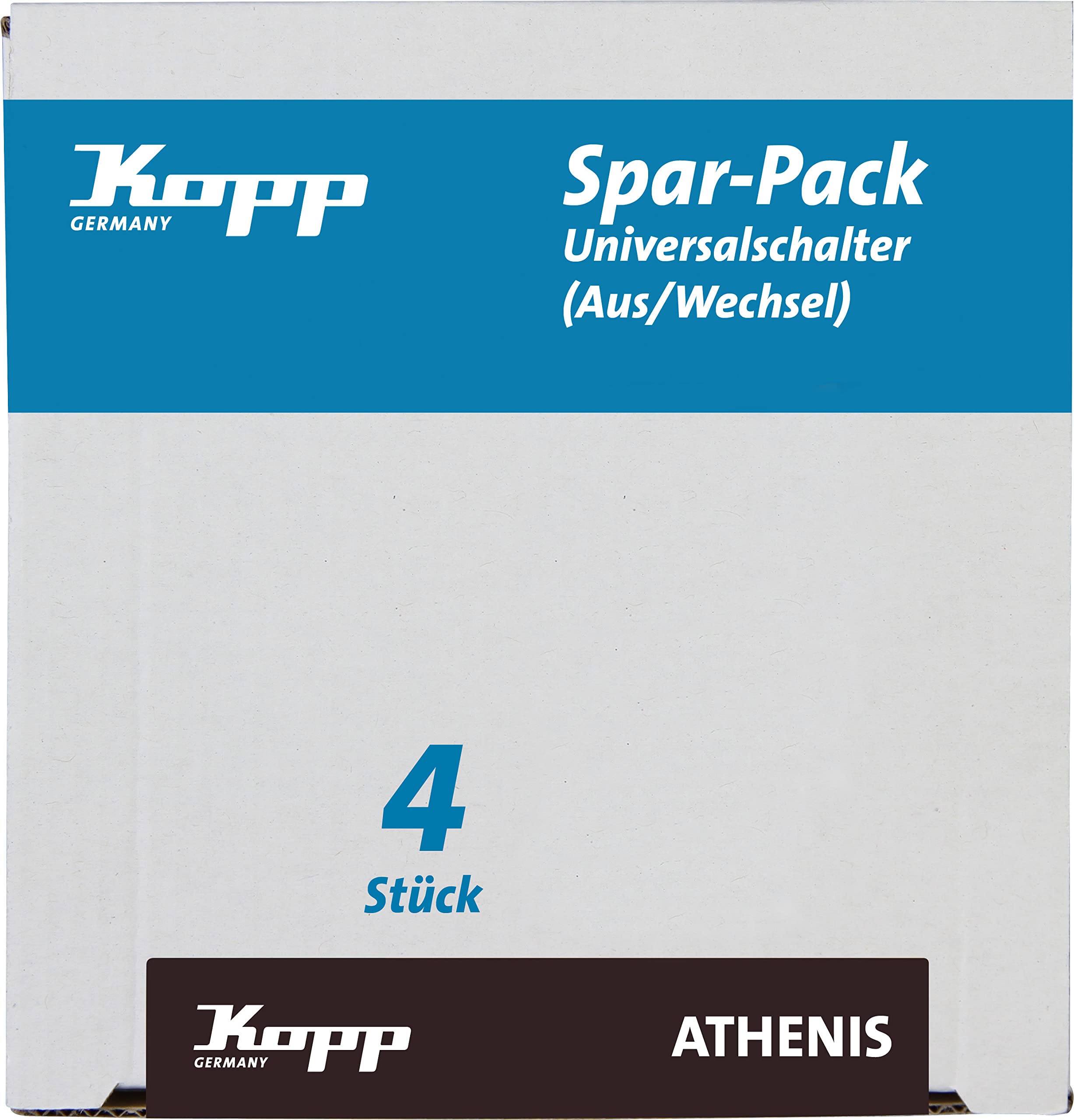 Kopp Athenis 589615055 Universal Switches Economy Pack Anthracite
