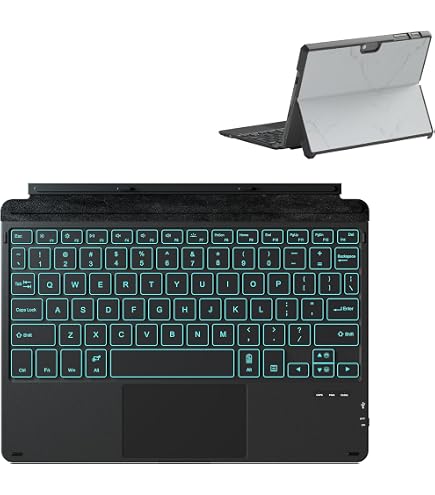 Microsoft Surface Go Type Cover 1840 - Tastiera Folio In Alcantara Nera (usata, Grado D)