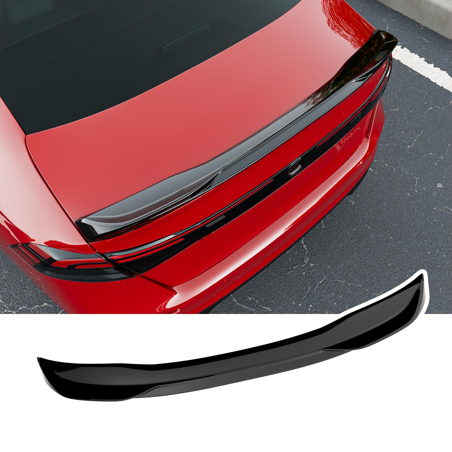 Xipoo Rocker Xipoo Spoiler Compatible with 2023-2025 Honda Accord Trunk Lip Rear ...