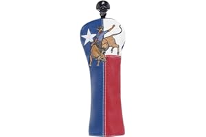 LZFAN Golf Club Covers 3 PCS Or 1PC, Golf Club Head Covers for Woods and Drivers Fairway Hybrid, Golf Head Covers Fit Most Golf Clubs Golf Headcovers Set Texas Punch