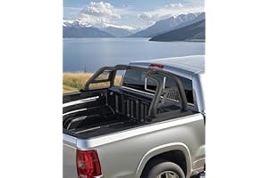 VEVOR Truck Bed Roll Bar, Customized Sport Bar Chase Rack Compatible with Full-Size Pickup, Carbon Steel Construction with Ex