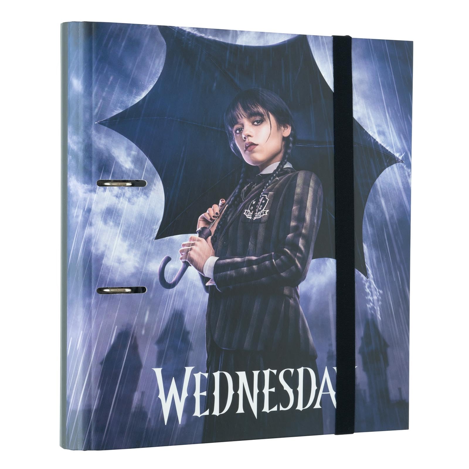 Grupo Erik 2 Ring Binder A4 - Wednesday Gifts | 10.6 x 12.6 inches - 27 x 32 cm - A4 Ring Binder Folder, Document Folder | Wednesday Addams Gifts