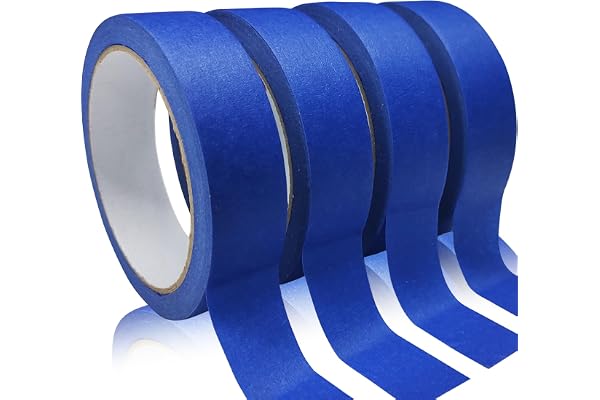 4 Rolls Premium Painters Tape, Blue Tape, Masking Tape, Paint Tape for Multi-Purpose, Painting, Painter's, DIY Crafts Arts (8