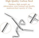 Jubaopen 40pc Metal Pegboard Hooks Assortment 5cm & 10cm for Store Home Kitchen view 3
