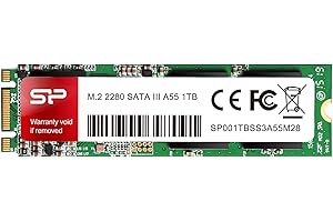SP SILICON POWER Silicon Power 1TB A55 M.2 SSD SATA III Internal Solid State Drive 2280 SU001TBSS3A55M28AB