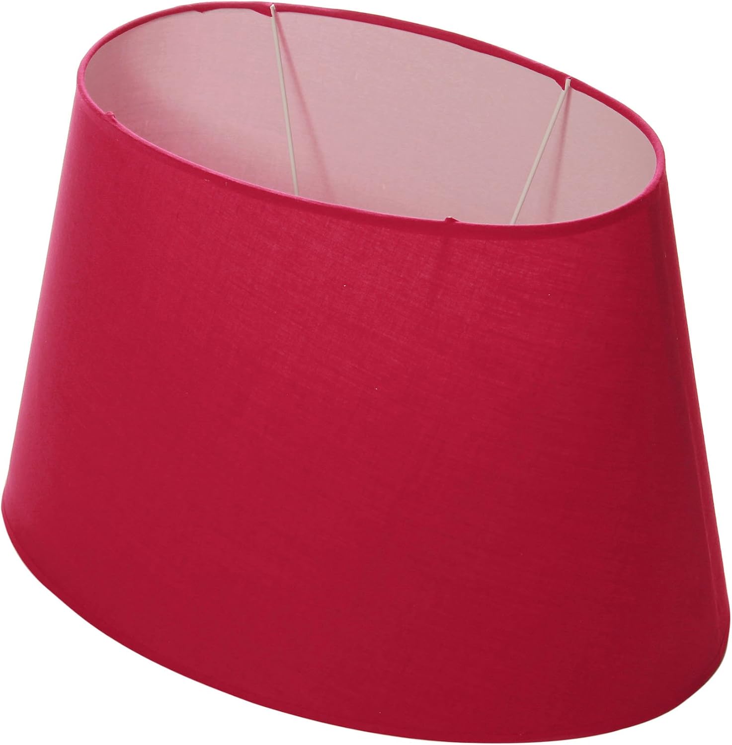 Abat-jour Cylindrique Lumissima Rouge - Coton - Ø15cm Hauteur 16cm - Pour Ampoule E14
