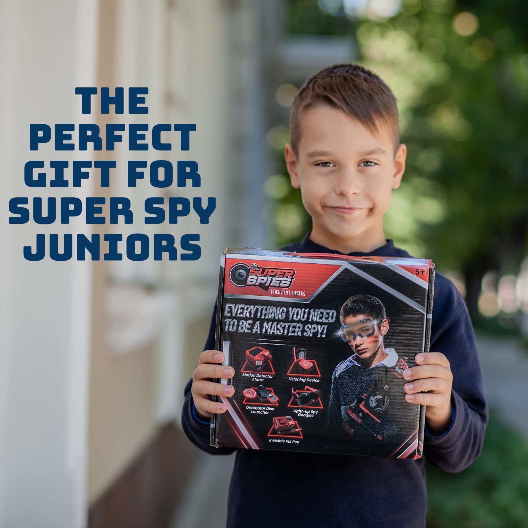 STICKY LIL FINGERS SuperSpies Secret Agent Spymaster Kit - Spy Gear Ninja Toys and Gadgets for Kids 8-12 Detective Kit