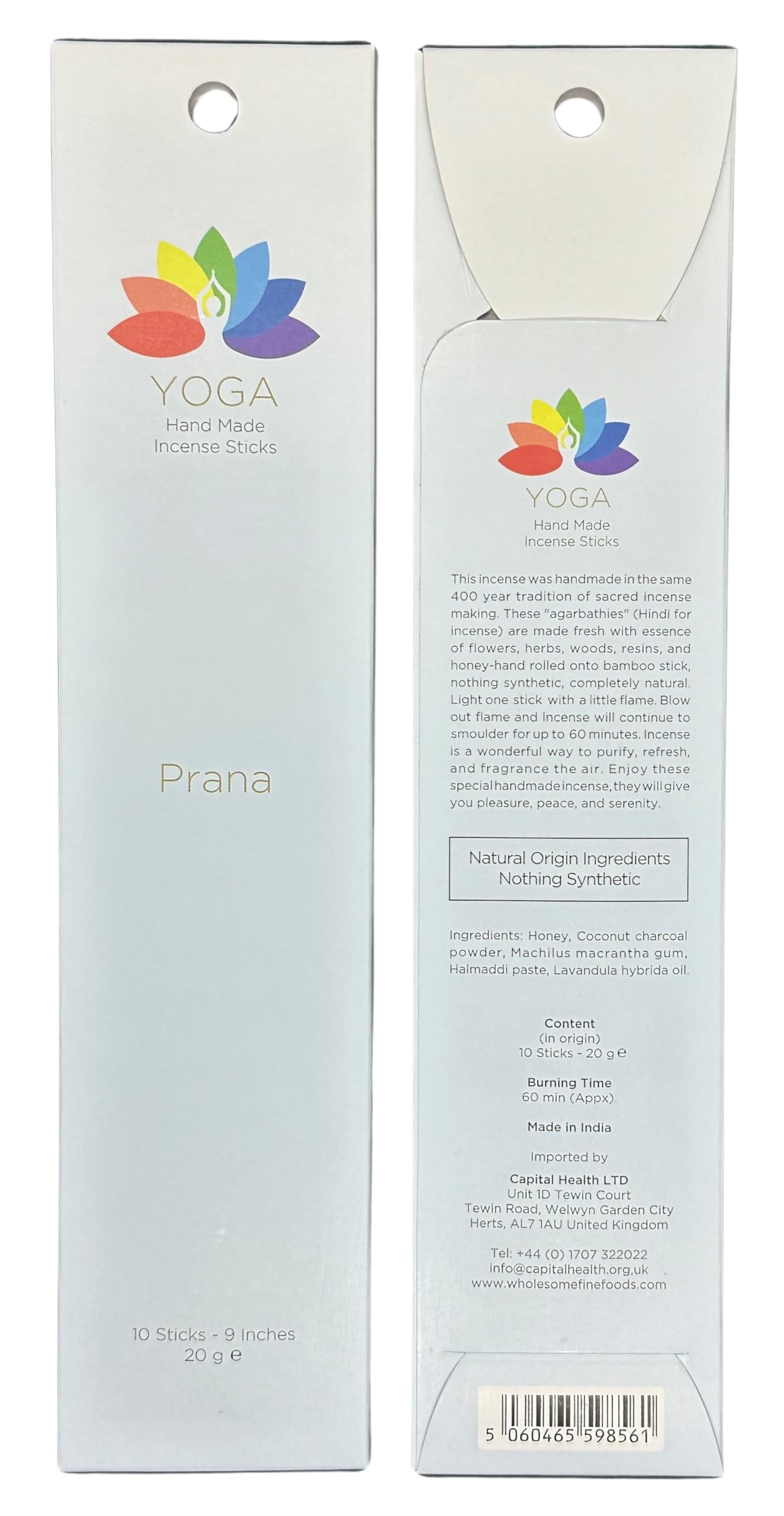 YOGA Hand Rolled Incense Sticks Prana 20g