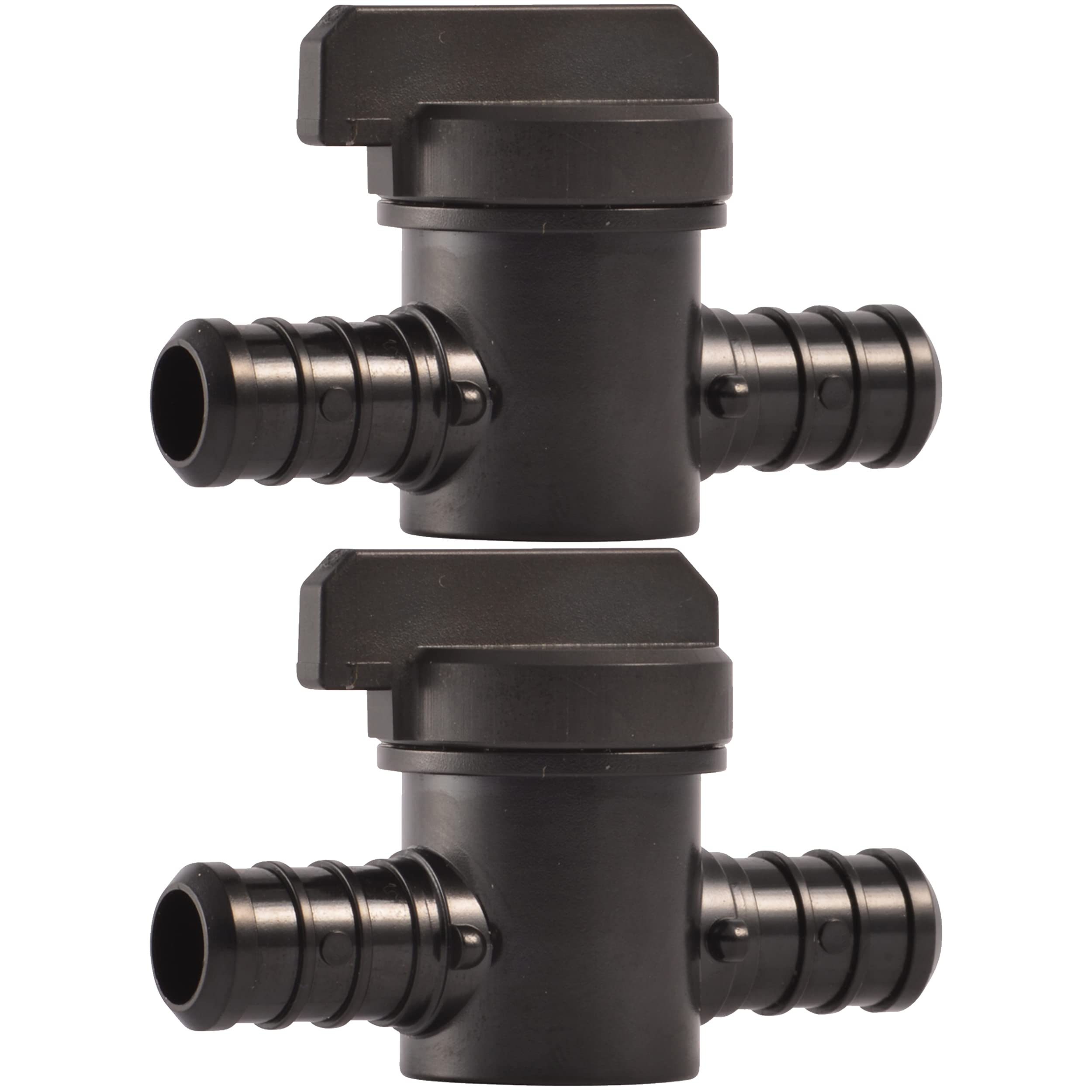 Photo 1 of SharkBite 1/2 Inch Poly Crimp Ball Valve, Pack of 2, PEX Pipe, PE-RT, 24606Z2