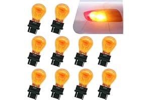 Ferianl 10PCS 3157 Bulb Tail Light Bulbs, Car Instrument Light Bulb, Automobile Lighting Replacement Accessory, Plastic Base 