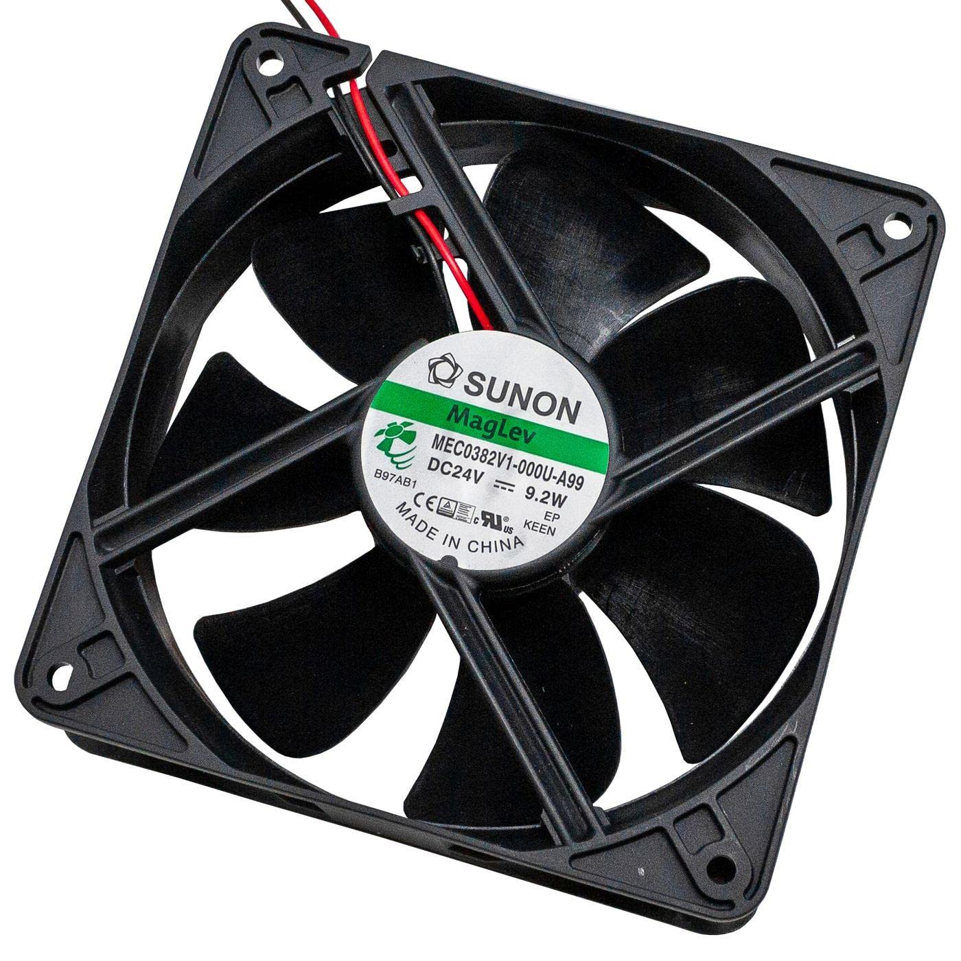 Fan 24V DC 10W 120x120x38mm 234,4m³/h 3100U/Min 234,4m³/h Sunon MEC0382V1-A99