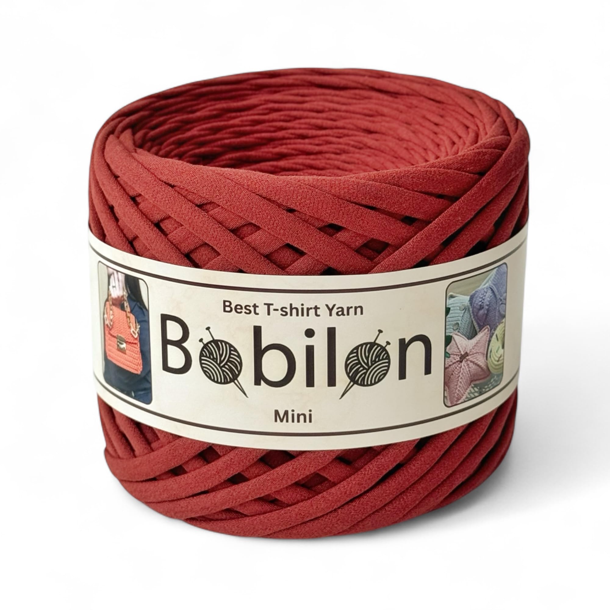 Cotton T-Shirt Yarn - 110 Yards / 100 Meters, Canyon Color, 5-7 mm Thickness, Ribbon Yarn, Perfect Skein for Home Decor — image 1