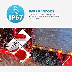 Partsam 14x Trailer RV Marker LED Light Double