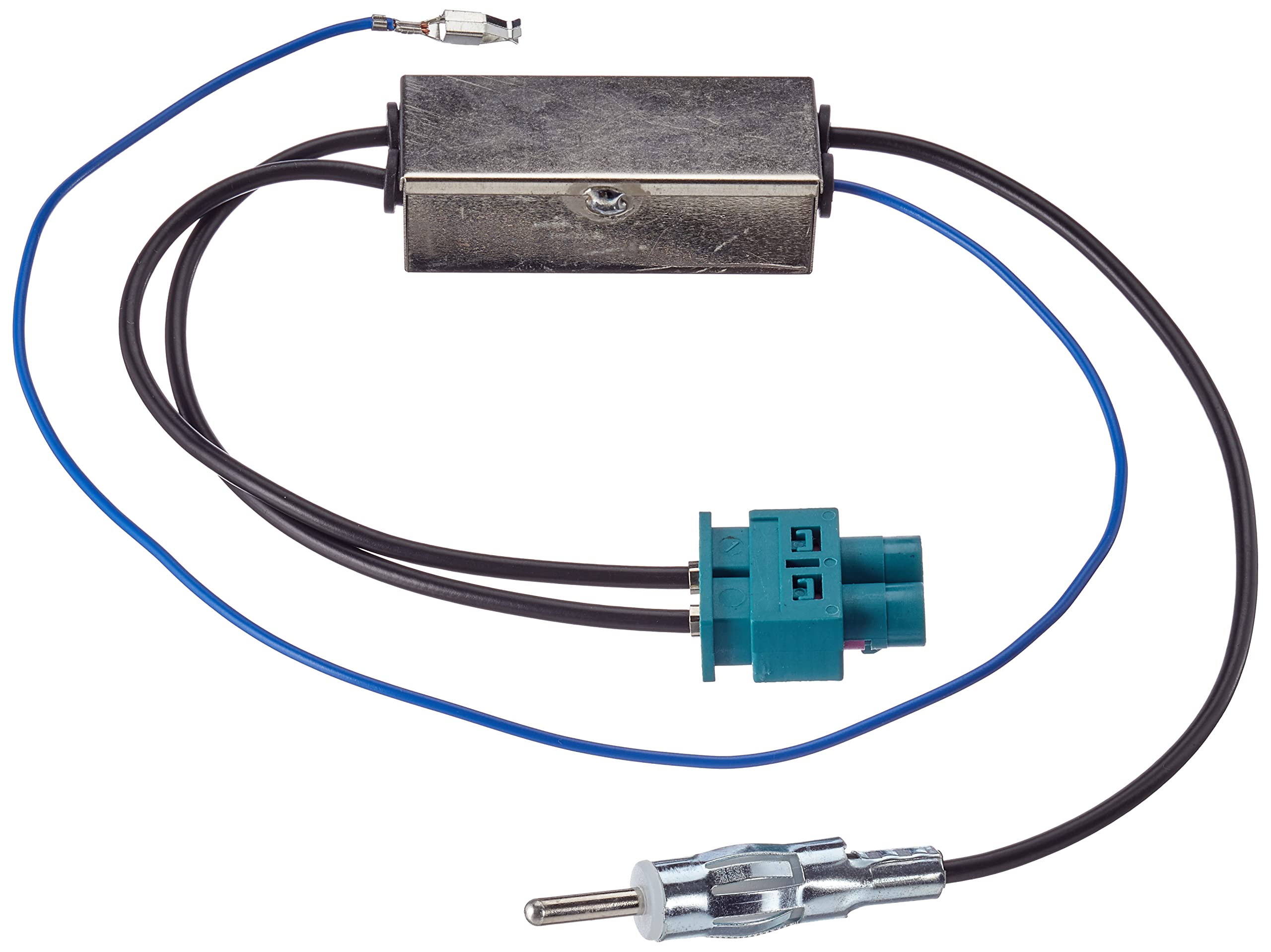 ACV 1524 77/Phantom Power DIN Double Fakra Antenna Adaptor for Audi/Seat/Skoda/VW