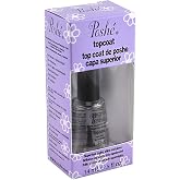 Lot 3 Poshe 0.5 OZ Super Fast Drying Top Coat Nail Polish Salon Manicure DRY