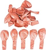 SHATCHI Rose Gold Balloons 12in 10 Pack Biodegradable Latex view 8