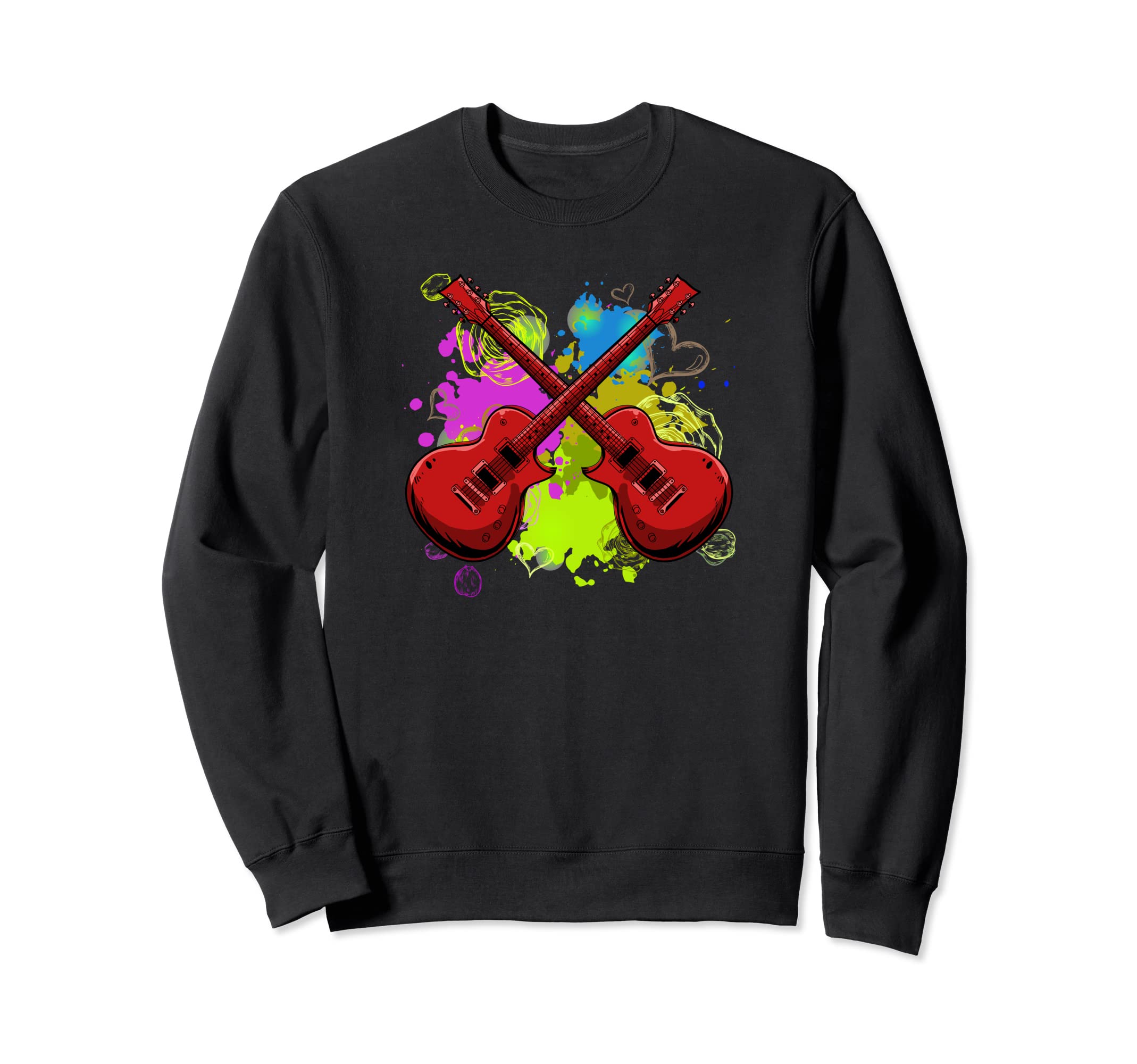 Electric Guitar Band Musician - E-Guitar Rock Guitarist Sweatshirt