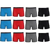 Fruit of the Loom Men's Cotton Performance Boxer Briefs (12 Pack)