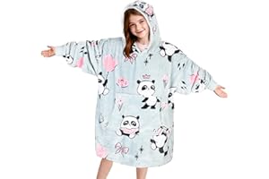Catalonia Wearable Blanket Hoodie for Kids - Oversized Warm Cozy Hooded Blanket - Sweatshirt Blanket with Pocket & Sleeves