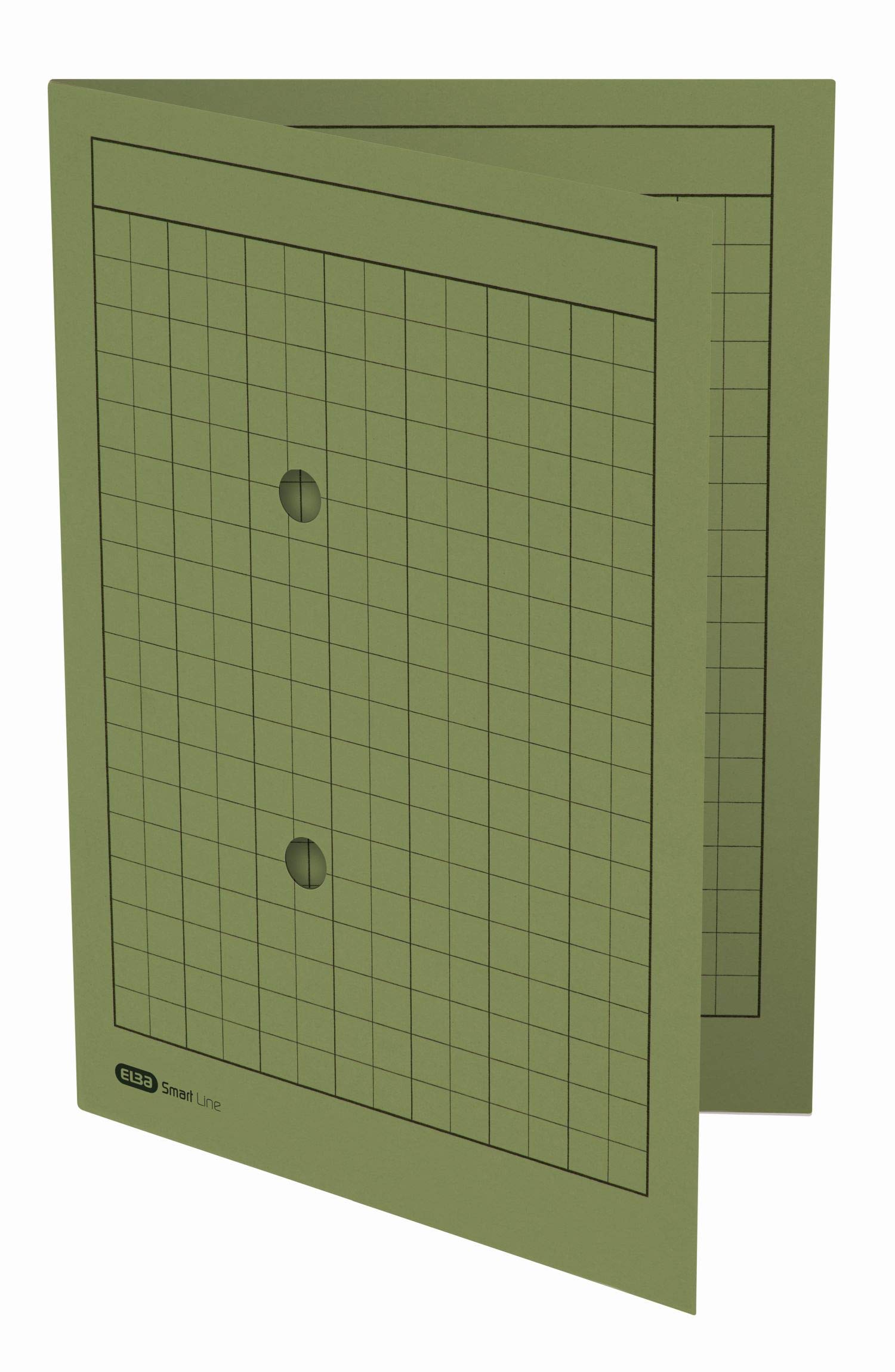 Elba 35461GN Clipfile for Approximately 100 DIN A4 Pages Manila Cardboard 250 GSM Set of 50 Green