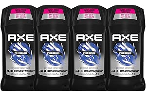 AXE Phoenix Antiperspirant Stick for 48-Hour Sweat and Odour Protection, Crushed Mint & Rosemary, 76g (Pack of 4)