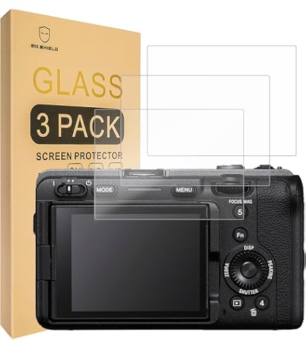 Kit Di Vetro Temperato Per Sony FX2 – 3 Pellicole 9H + 2 Coperture Per Slitta, Anti-Graffio E Anti-Impronte, Trasparenza 99,99%, Con Livella A Bolla