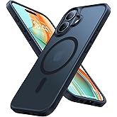 TORRAS for iPhone 16 Plus Case, [Compatible with MagSafe] [Military-Grade Drop Tested] Translucent Magnetic Slim Protective Case for iPhone 16 Plus Anti-Fingerprint Anti-Scratch 6.3", Black