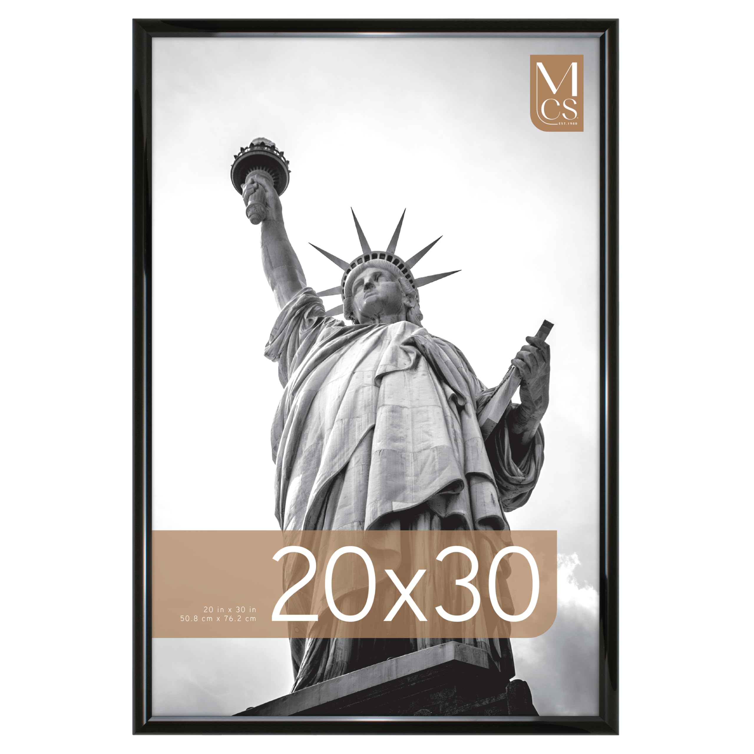 Photo 1 of ***Open to show****

MCS Trendsetter 20x30 Poster Frame Black High-Gloss, Vertical & Horizontal Wall Hanging Large Picture Frame for Photos, Posters & Art Prints (1-Pack)