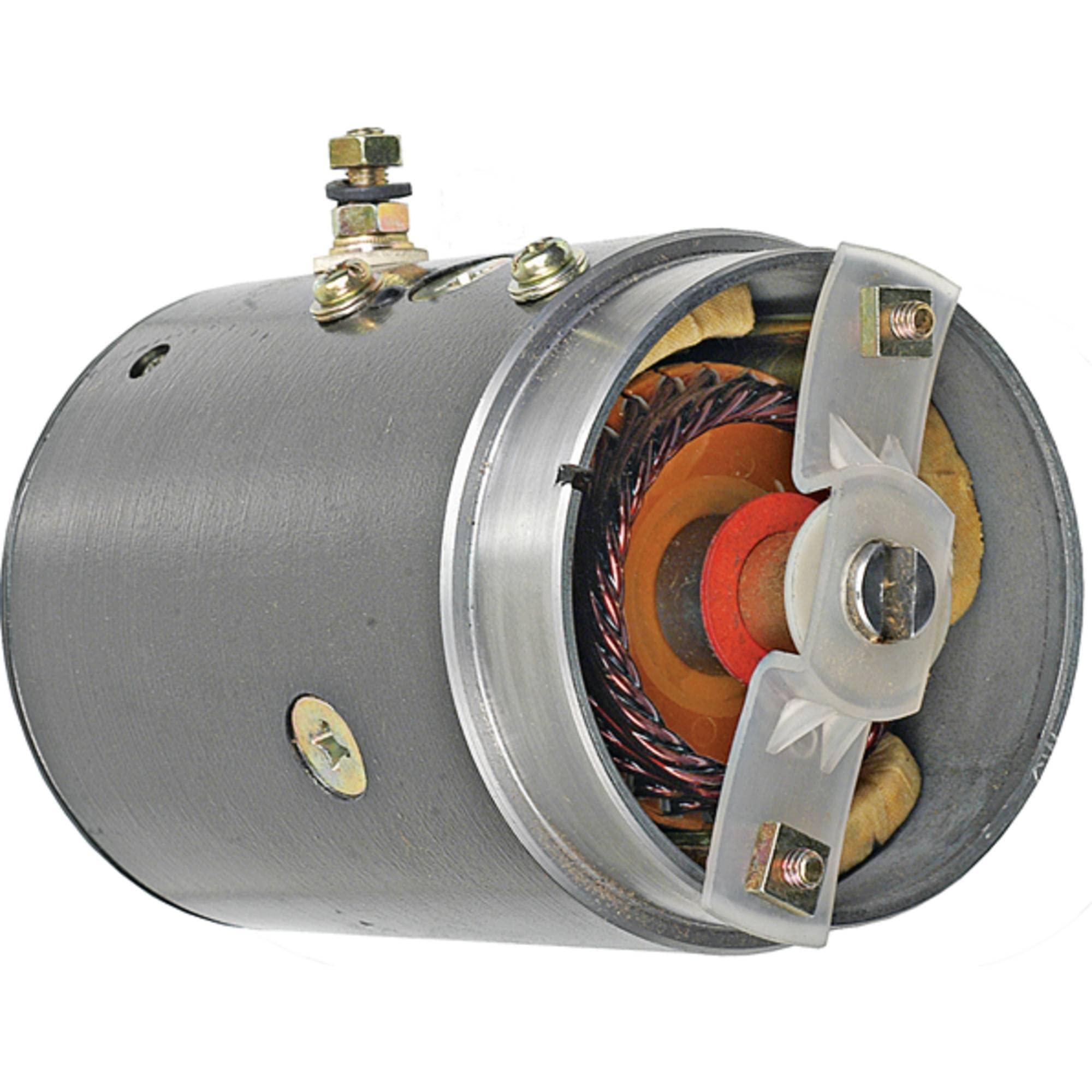 Photo 1 of DB Electrical LPL0013 Snow Plow Motor Compatible With/Replacement For Boss Snow Plow/Skidmore Equipment/JS Barnes Pump Motor Slotted Shaft 12Volt, CW/W-8958 / HYD1563 / 46-2432, 46-3564, 46-812