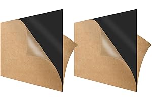 SimbaLux Acrylic Sheet Black Opaque Cast Plexiglass 12” x 12” Square Panel 1/8” Thick (3mm) Pack of 2 Plastic Plexi Glass Board with Protective Paper for Signs, DIY Display Projects, Craft
