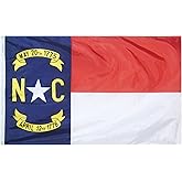 Annin Flagmakers North Carolina State Flag USA-Made to Official State Design Specifications, 3 x 5 Feet (Model 143960)
