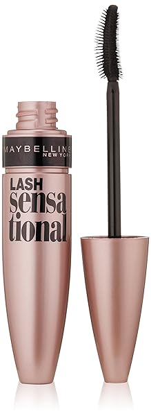 MAYBELLINE NEW YORK LASH SENSATIONAL MASCARA, BLACKEST BLACK, 0.32 FLUID OUNCE