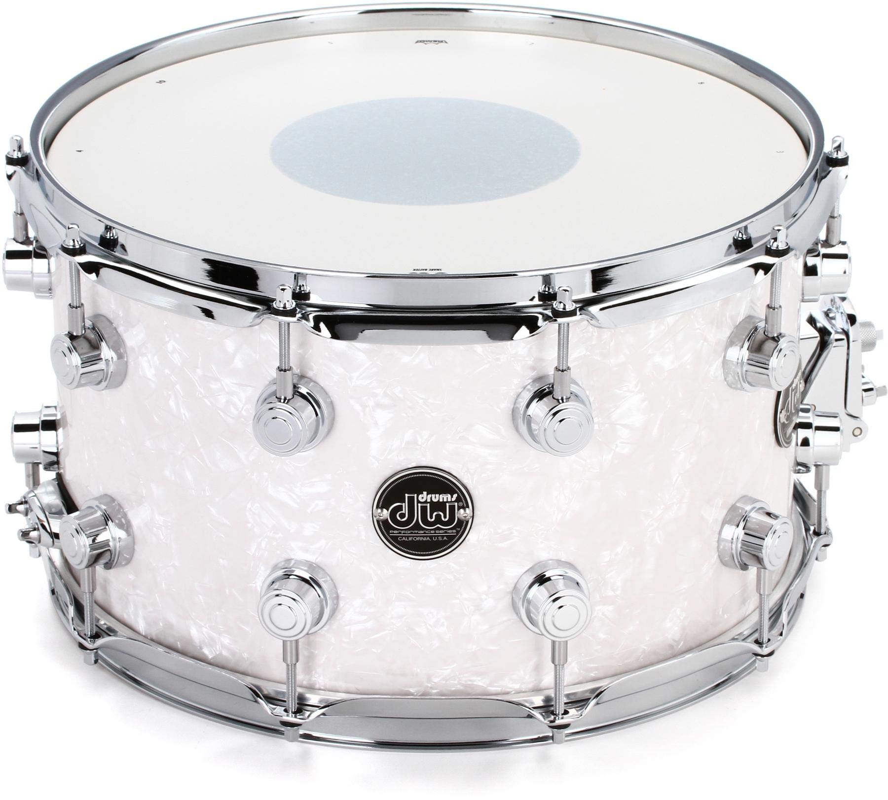DW 8x14 Performance Series Snare Drum White Marine