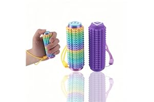 YONASO Little Ouchies Fidget Clicker (2 Pack) - Pain Stim Sensory Tool for ADHD Kids & Adults, Stress Relief Focus Keychain for Anxiety Autism, Portable Spiky Grippie Pocket Toy - Novelty Gifts for Friend