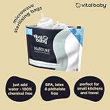 Vital Baby NURTURE Microwave Sterilising Bags 5 Pack reusable 150 uses view 4