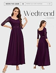 Wedtrend Mother of The Bride Dress Half-Sleeve