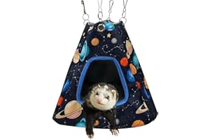 FULUE Guinea Pig Hideout Ferret Hammock, Tough Chow Mat Material, Easy to Clean, Suitable for Small Pets