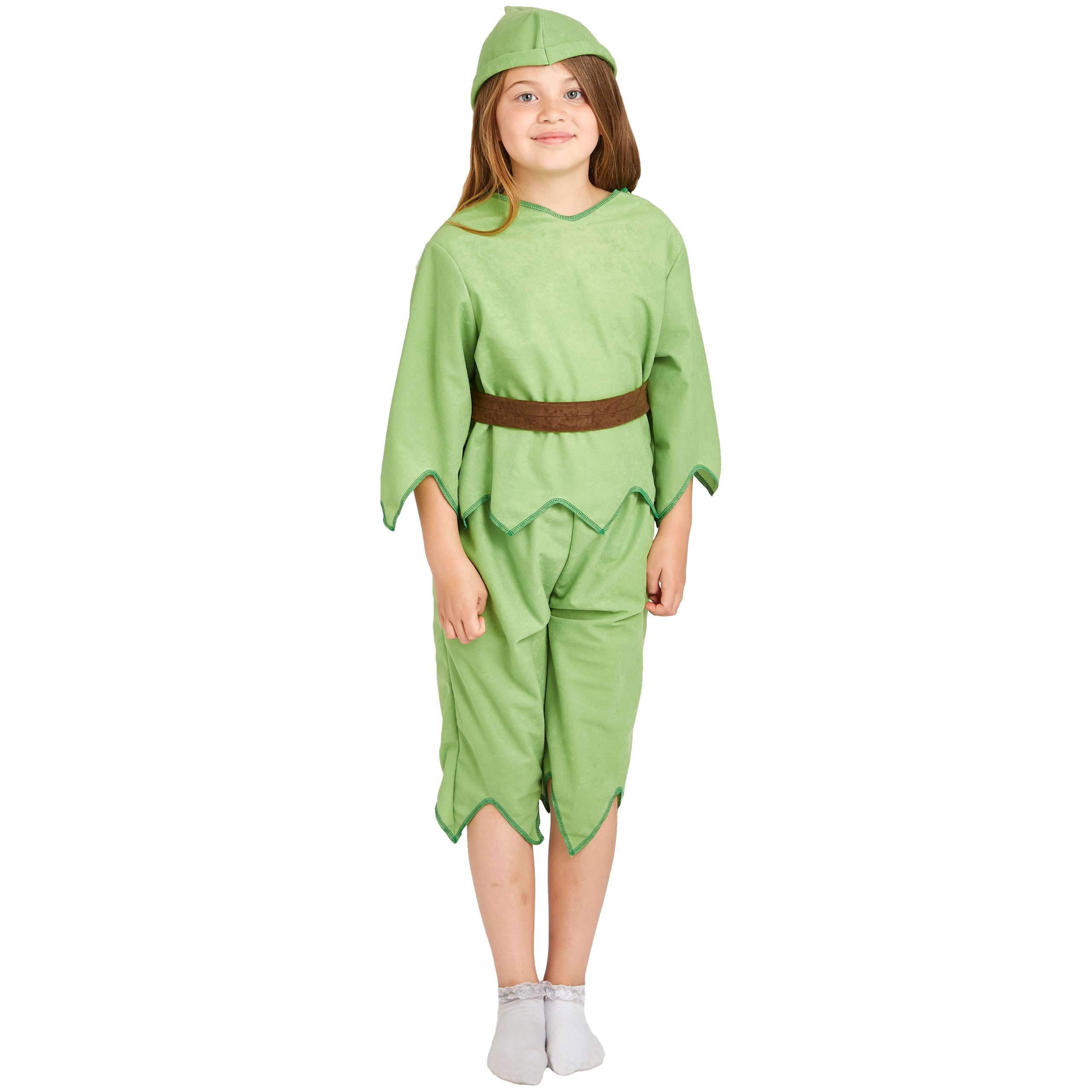 Charlie Crow Robin Goodfellow | Robin Hood Costume for Kids 9-12 Years