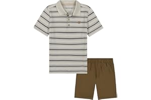 Calvin Klein boys 2pc Polo Short Set