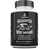 Ancestral Supplements Grass Fed Beef Organs (Desiccated) — Liver, Heart, Kidney, Pancreas, Spleen (180 Capsules)
