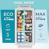 EUHOMY 30.6L Portable Car Refrigerator 12/24V 100-240V with App LCD view 4