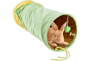 ShuRung Novelty Rabbit Corn-Shape Play Tunnel Indoor Small Animals Entertainment Interactive Collapsible Hideaway Toy for Bunny Rabbit Cats & Kittens （Corn）
