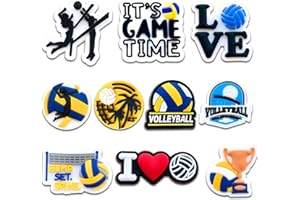 SHIOMAY Sports Shoe Charms for Clog Sandals Bracelets Decoration, Baseball Softball Football Basketball Soccer Swim Charms for Kids Teen Adult Party Favor