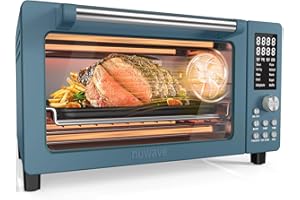 Nuwave Bravo Pro Smart Air Fryer Toaster Oven Combo, Airfryer Convection Oven Countertop, 10-in-1 Fu...