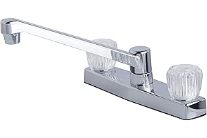 Laguna Brass 1300SACP RV/Motorhome Two Handle Non-Metallic Swivel Kitchen Faucet