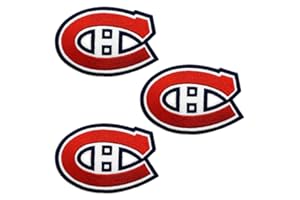 3 Pcs Canadiens Embroidered Patches for Clothing, Sew-On or Iron-On Badge, Canadian Hockey Team Logo for Jackets, Jeans, Cap 